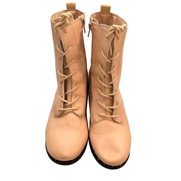 Bamboo 9 Women's Shoes Closed Toe Pink Laces Boots Booties - Picture 1 of 8